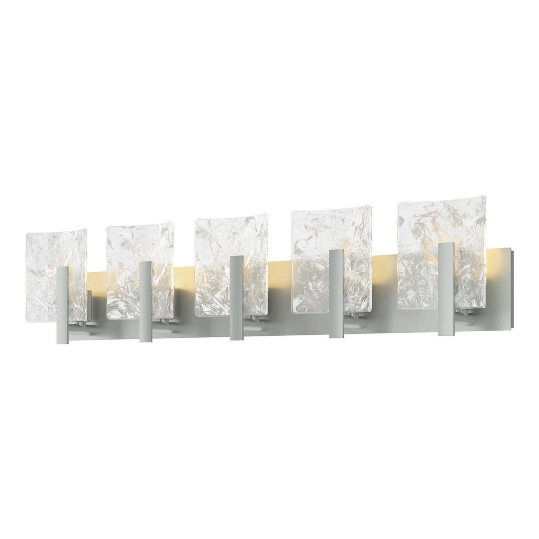 Arc Five Light Bath Sconce in Vintage Platinum - available from The Lighting Shoppe, trusted by Canadian homeowners