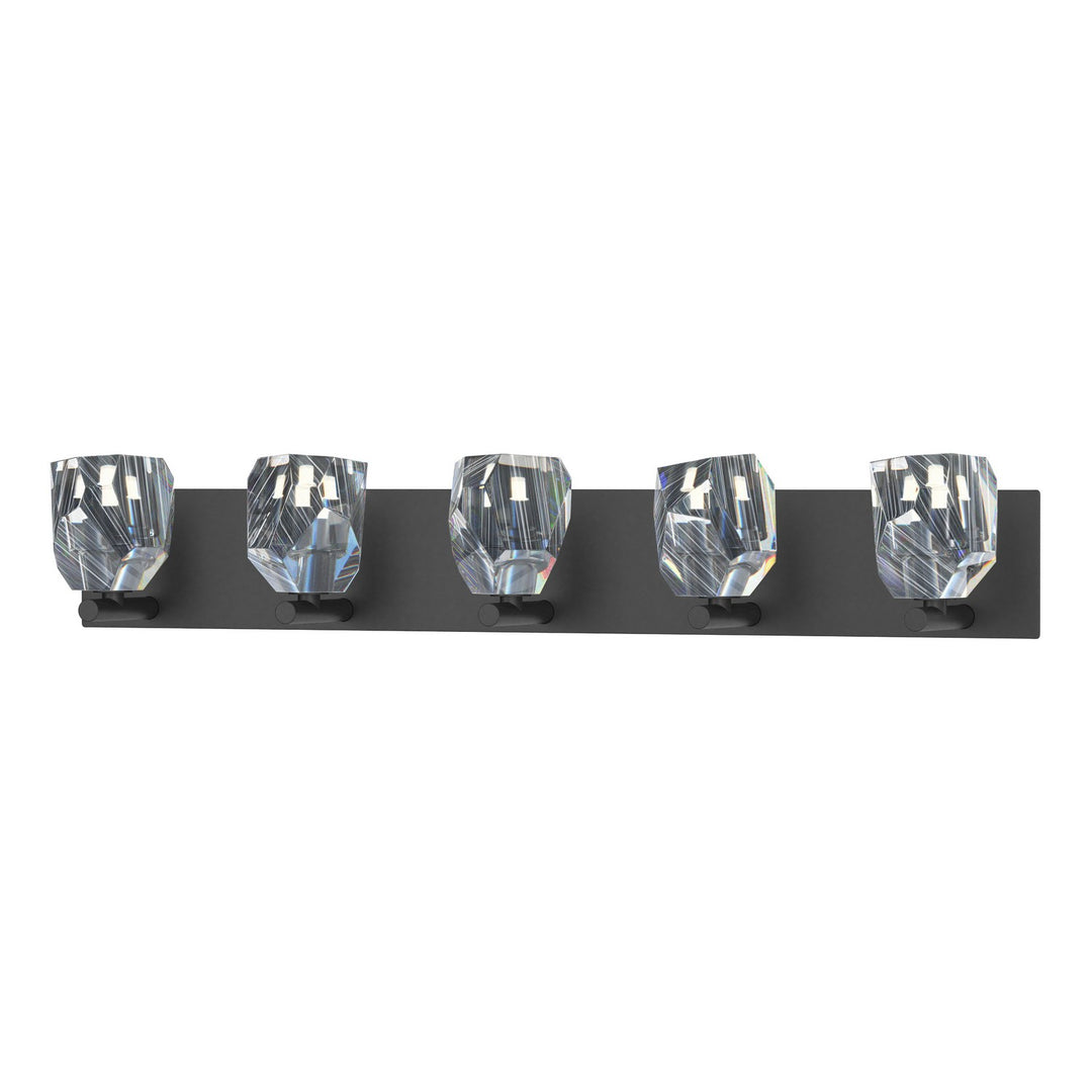 Gatsby Five Light Bath Sconce in Black - available from The Lighting Shoppe, trusted by Canadian homeowners