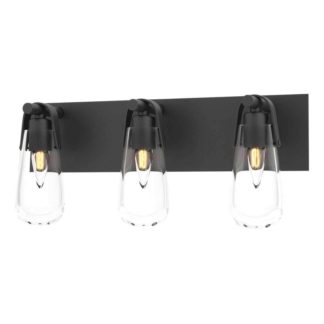 Eos Three Light Bath Sconce in Black - available from The Lighting Shoppe, trusted by Canadian homeowners