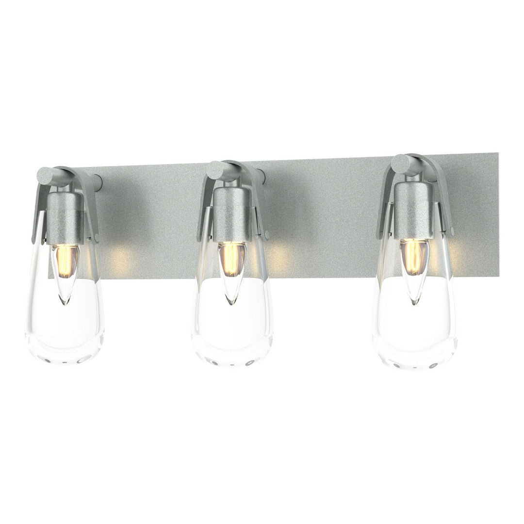 Eos Three Light Bath Sconce in Vintage Platinum - available from The Lighting Shoppe, trusted by Canadian homeowners