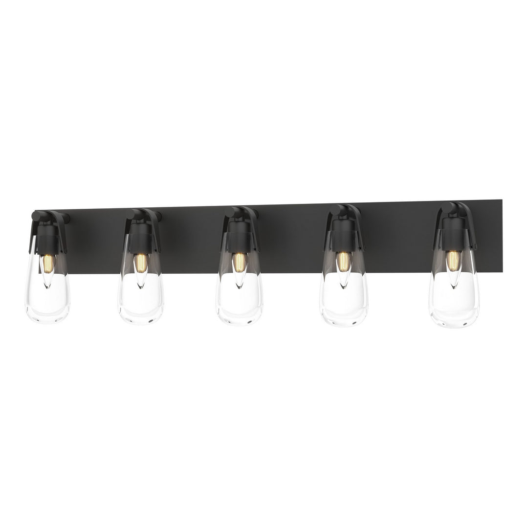 Eos Five Light Bath Sconce in Black - available from The Lighting Shoppe, trusted by Canadian homeowners