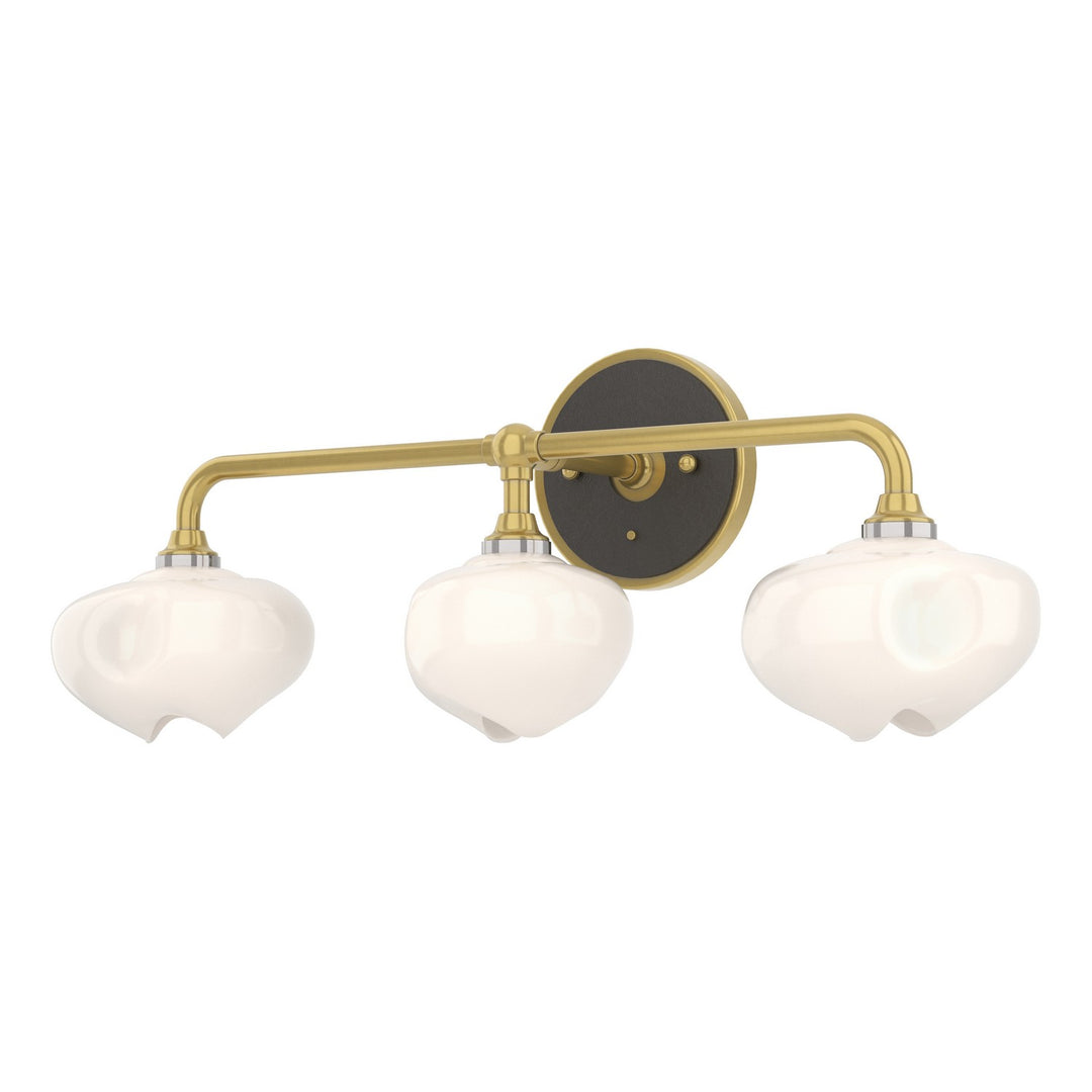 Hubbardton Forge Canada - 201342-SKT-86-14-FD0710 - Three Light Bath Sconce - Ume - Modern Brass