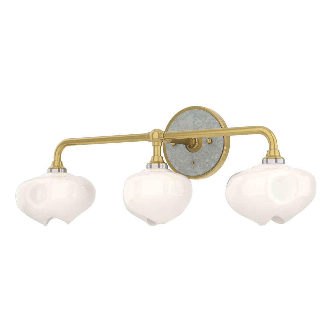 Ume Three Light Bath Sconce in Modern Brass - available from The Lighting Shoppe, trusted by Canadian homeowners