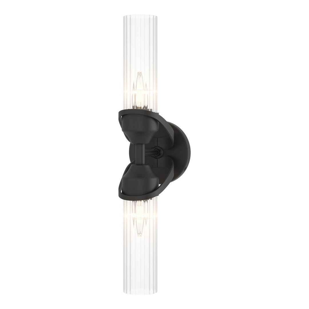 Hubbardton Forge Canada - 201346-SKT-10-ZM0634 - Two Light Bath Sconce - Bow - Black