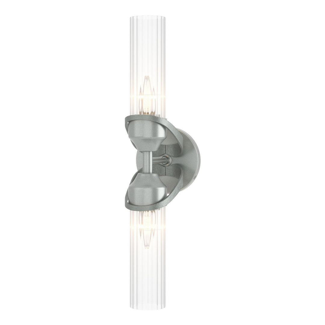 Hubbardton Forge Canada - 201346-SKT-82-ZM0634 - Two Light Bath Sconce - Bow - Vintage Platinum