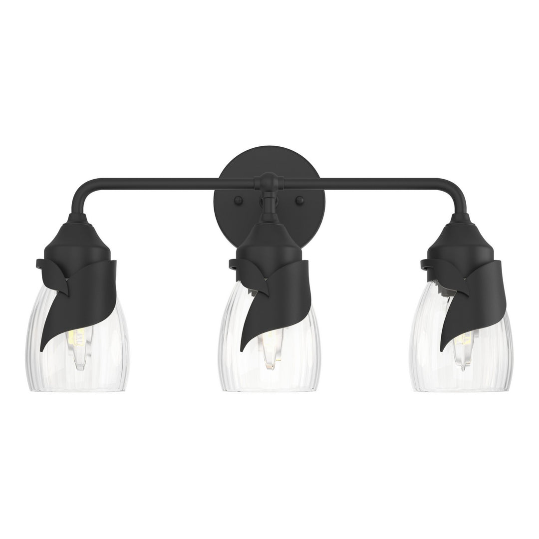 Lapas Three Light Bath Sconce in Black - available from The Lighting Shoppe, trusted by Canadian homeowners