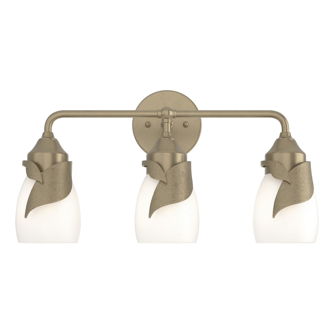 Lapas Three Light Bath Sconce in Soft Gold - available from The Lighting Shoppe, trusted by Canadian homeowners