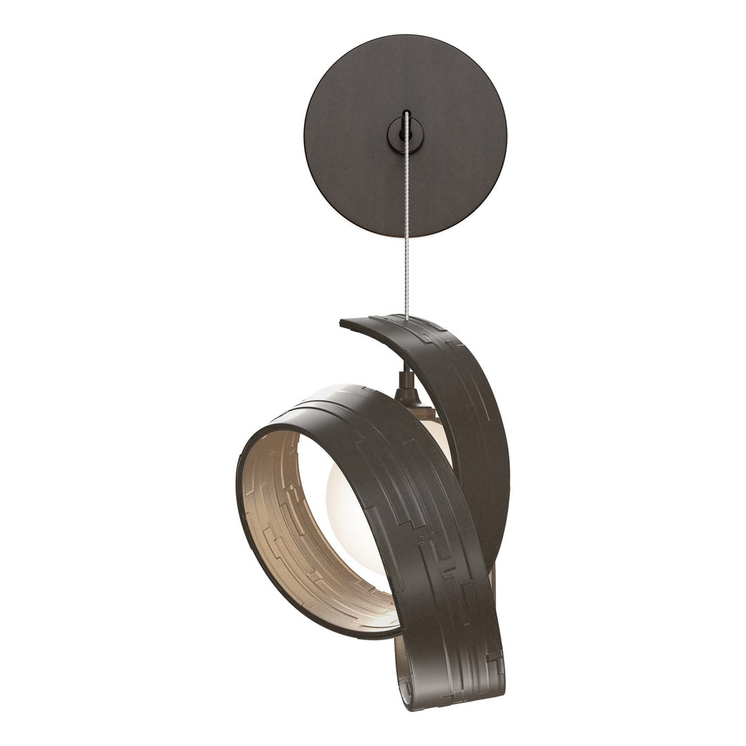 Hubbardton Forge Canada - 201353-SKT-05-GG0711 - LED Wall Sconce - Riza - Bronze
