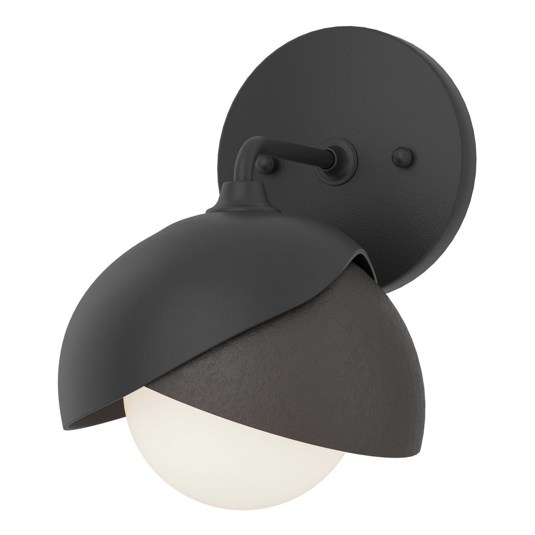 Hubbardton Forge Canada - 201374-SKT-10-14-GG0711 - One Light Bath Sconce - Brooklyn - Black