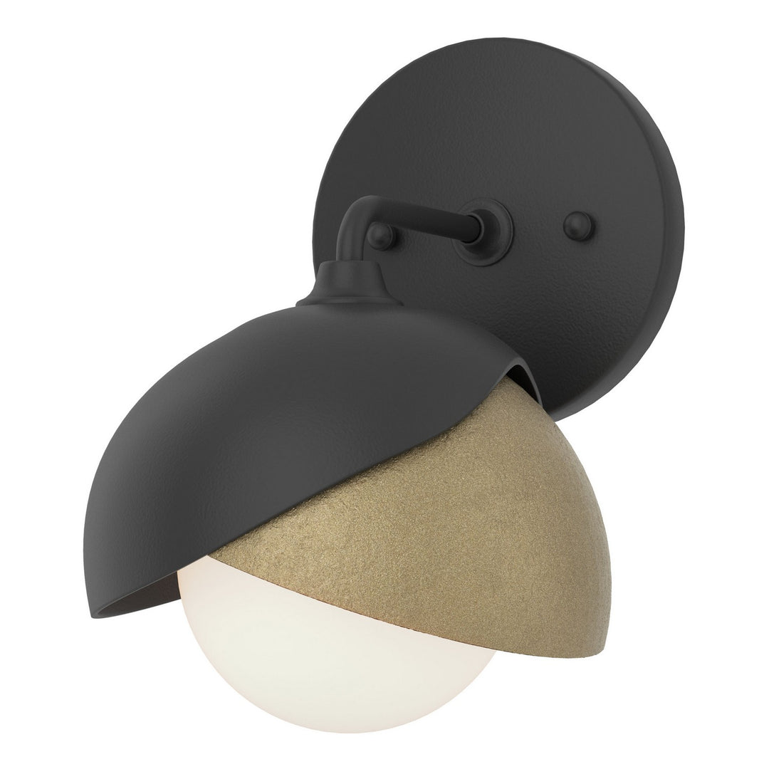 Hubbardton Forge Canada - 201374-SKT-10-84-GG0711 - One Light Bath Sconce - Brooklyn - Black
