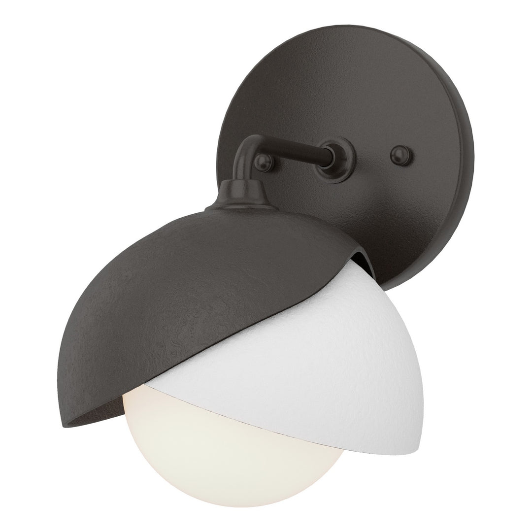 Hubbardton Forge Canada - 201374-SKT-14-02-GG0711 - One Light Wall Sconce - Brooklyn - Oil Rubbed Bronze