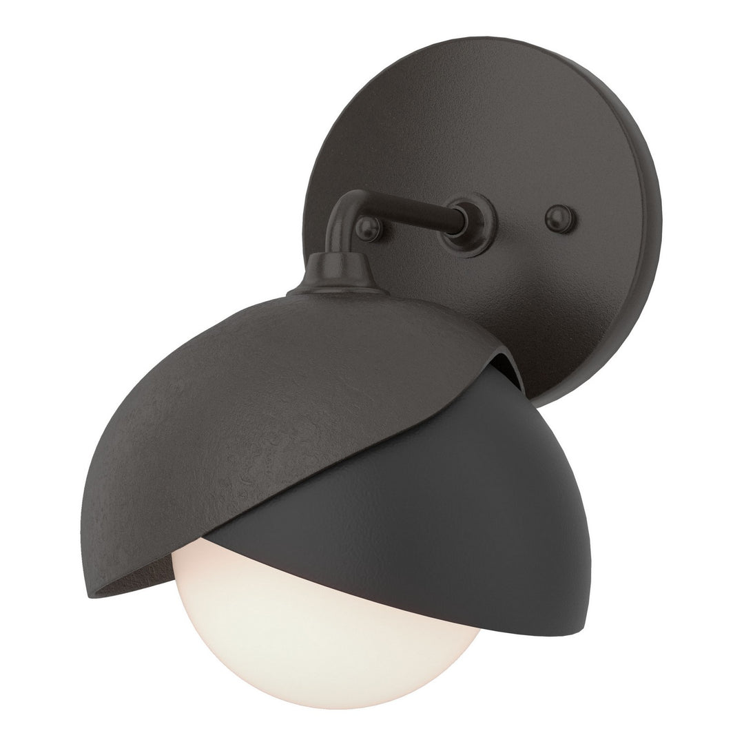 Hubbardton Forge Canada - 201374-SKT-14-10-GG0711 - One Light Bath Sconce - Brooklyn - Oil Rubbed Bronze