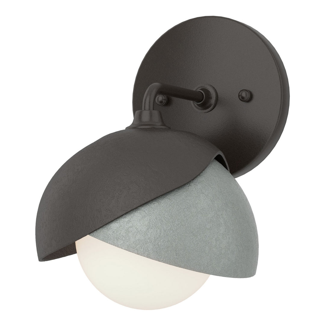 Hubbardton Forge Canada - 201374-SKT-14-82-GG0711 - One Light Bath Sconce - Brooklyn - Oil Rubbed Bronze