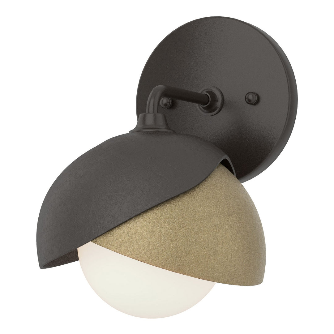 Hubbardton Forge Canada - 201374-SKT-14-84-GG0711 - One Light Bath Sconce - Brooklyn - Oil Rubbed Bronze