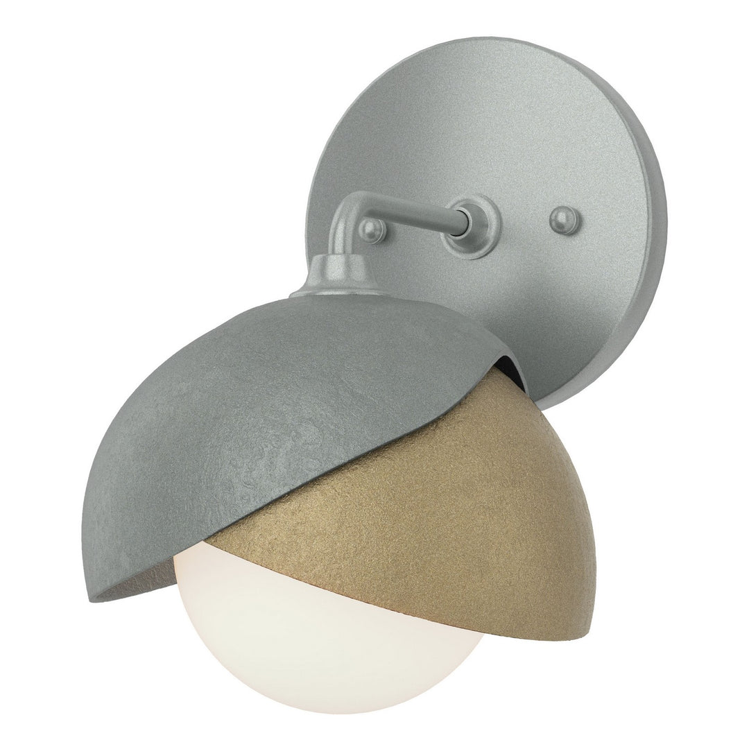 Hubbardton Forge Canada - 201374-SKT-82-84-GG0711 - One Light Bath Sconce - Brooklyn - Vintage Platinum