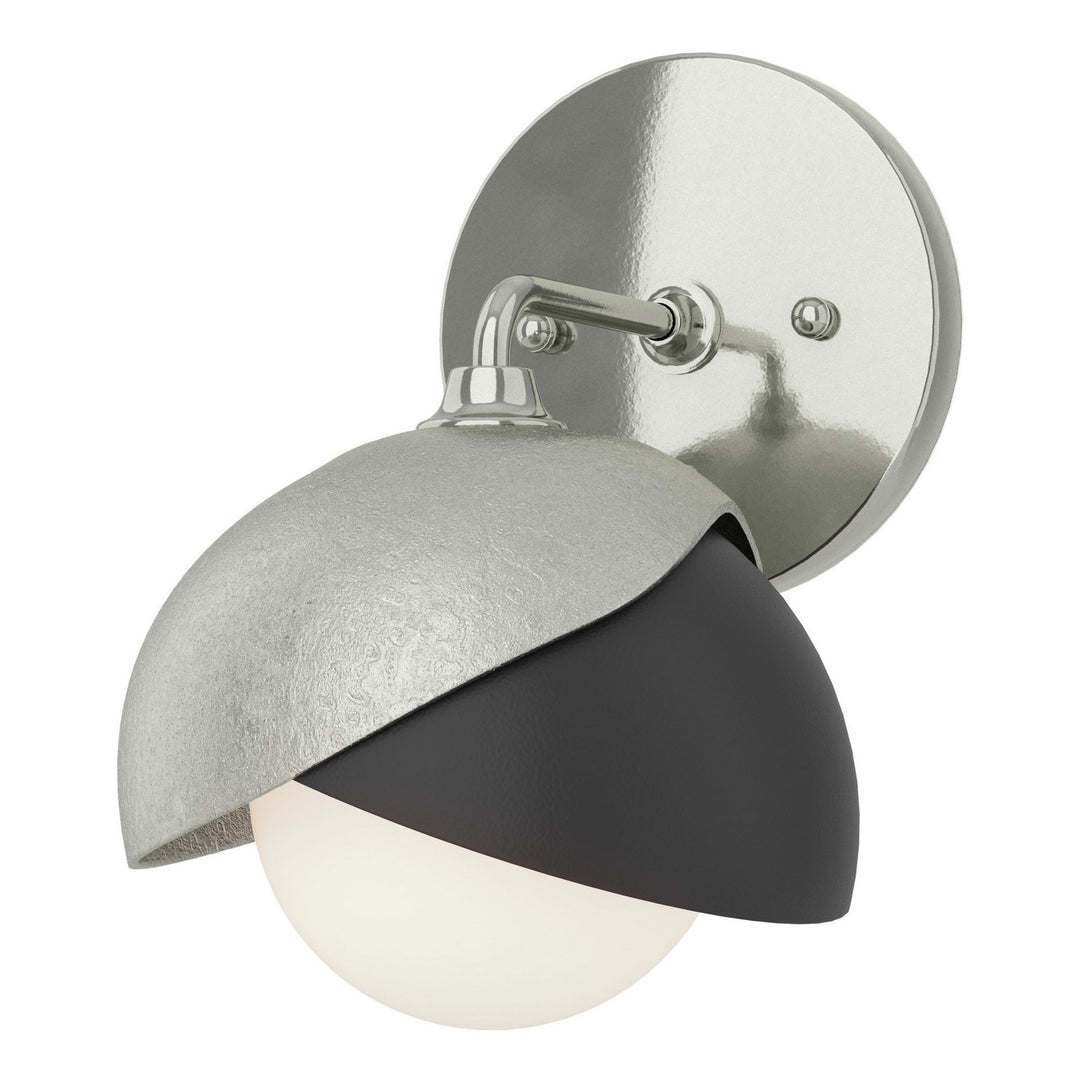 Hubbardton Forge Canada - 201374-SKT-85-10-GG0711 - One Light Bath Sconce - Brooklyn - Sterling