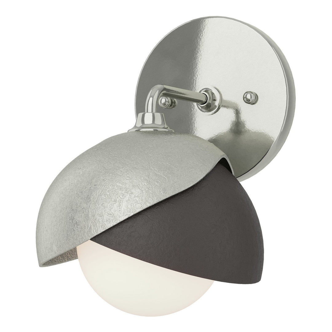 Hubbardton Forge Canada - 201374-SKT-85-14-GG0711 - One Light Bath Sconce - Brooklyn - Sterling