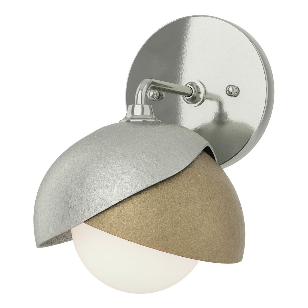 Hubbardton Forge Canada - 201374-SKT-85-84-GG0711 - One Light Bath Sconce - Brooklyn - Sterling