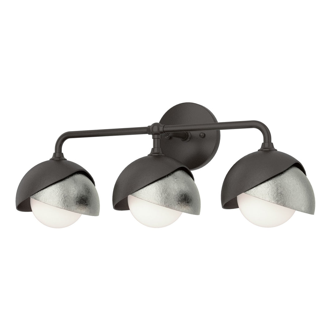 Hubbardton Forge Canada - 201375-SKT-14-85-GG0711 - Three Light Bath Sconce - Brooklyn - Oil Rubbed Bronze