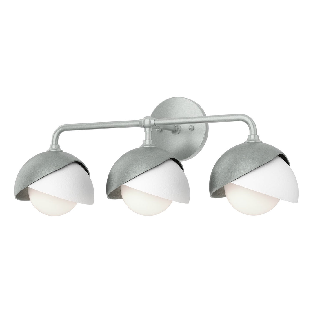 Hubbardton Forge Canada - 201375-SKT-82-02-GG0711 - Three Light Wall Sconce - Brooklyn - Vintage Platinum