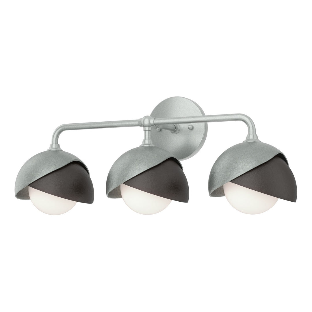 Hubbardton Forge Canada - 201375-SKT-82-14-GG0711 - Three Light Bath Sconce - Brooklyn - Vintage Platinum