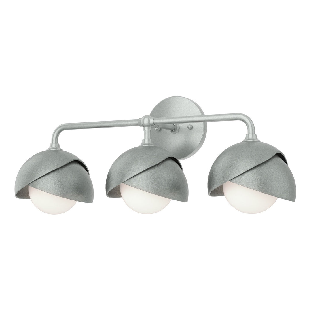 Hubbardton Forge Canada - 201375-SKT-82-82-GG0711 - Three Light Bath Sconce - Brooklyn - Vintage Platinum
