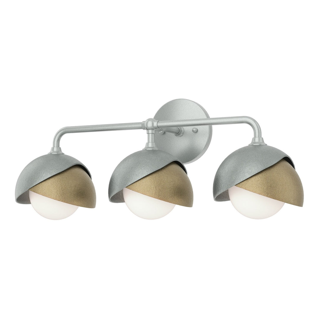 Brooklyn Three Light Bath Sconce in Vintage Platinum - available from The Lighting Shoppe, trusted by Canadian homeowners