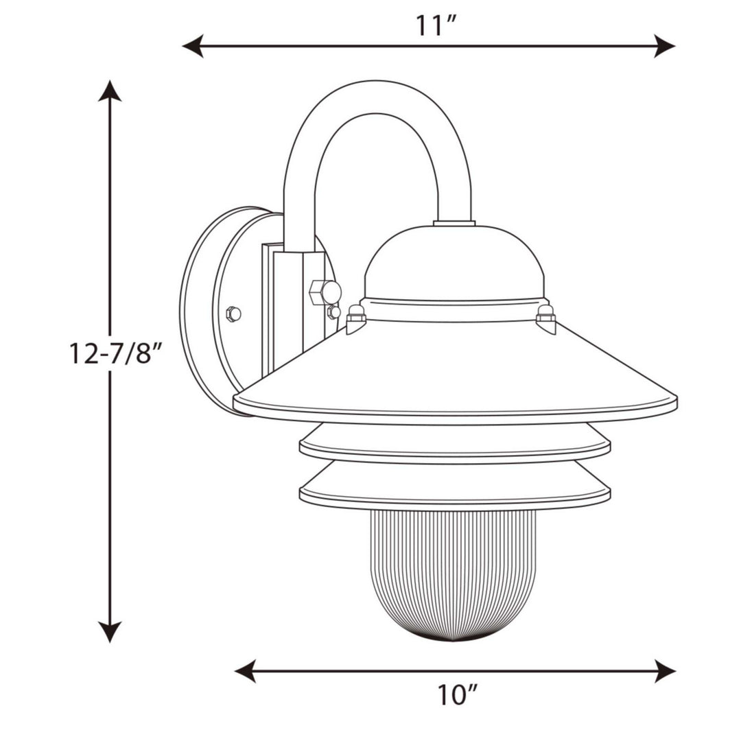 Progress Canada - P5645-31 - One Light Wall Lantern - Newport - Textured Black