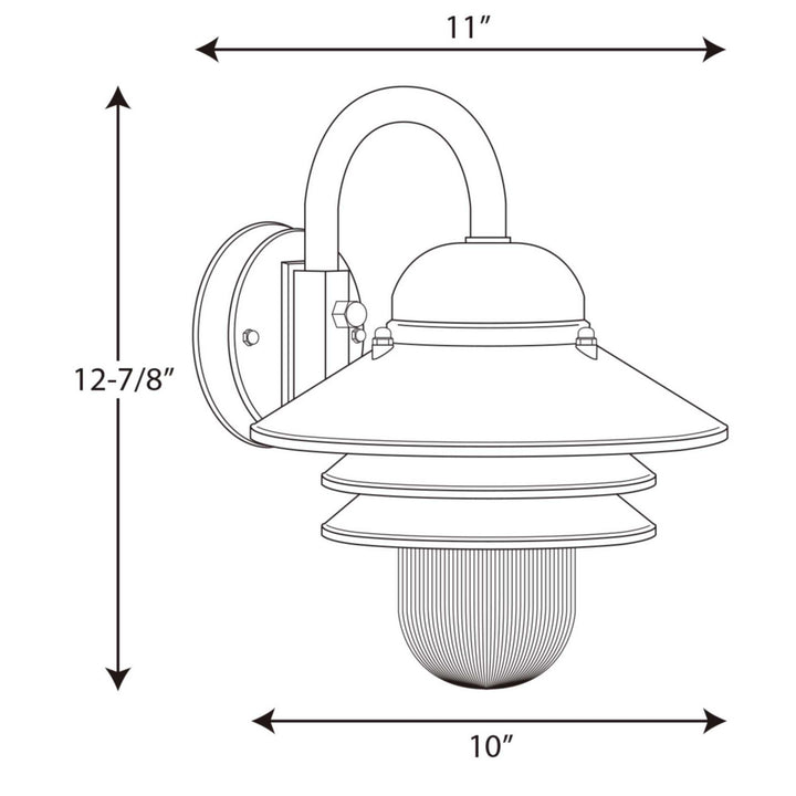 Progress Canada - P5645-31 - One Light Wall Lantern - Newport - Textured Black