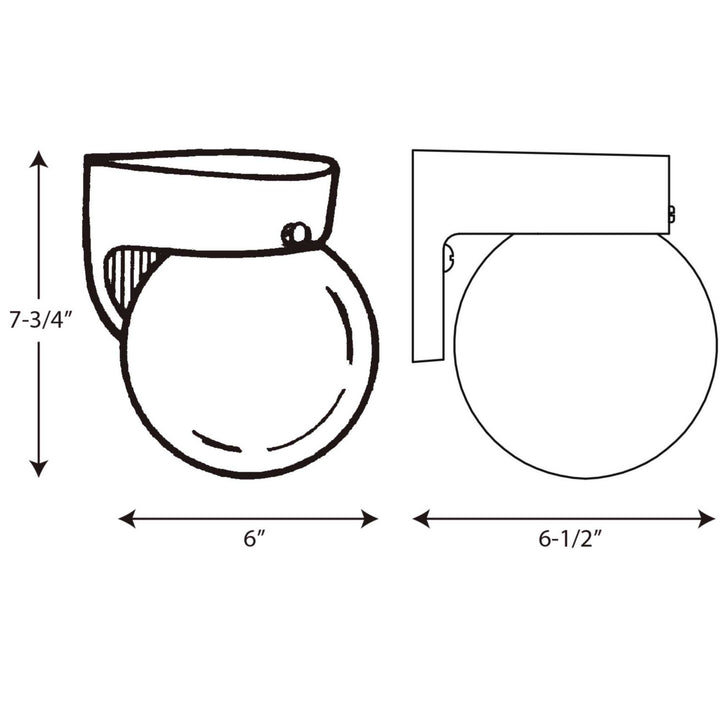 Progress Canada - P5813-30 - One Light Wall Lantern - Polycarbonate Outdoor - White