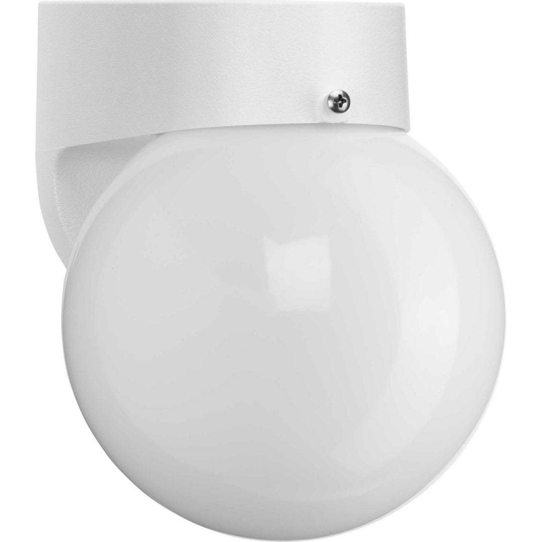 Polycarbonate Outdoor One Light Wall Lantern in White - available from The Lighting Shoppe, trusted by Canadian homeowners