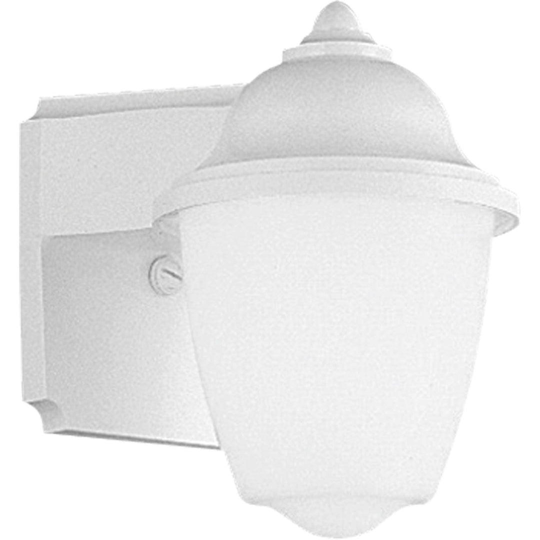 Polycarbonate Outdoor One Light Wall Lantern in White - available from The Lighting Shoppe, trusted by Canadian homeowners