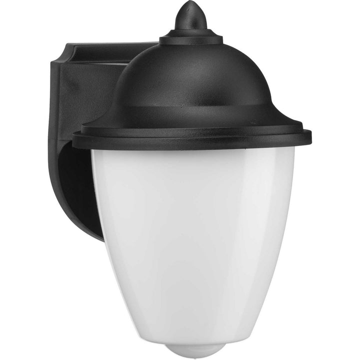 Polycarbonate Outdoor One Light Wall Lantern in Black - available from The Lighting Shoppe, trusted by Canadian homeowners