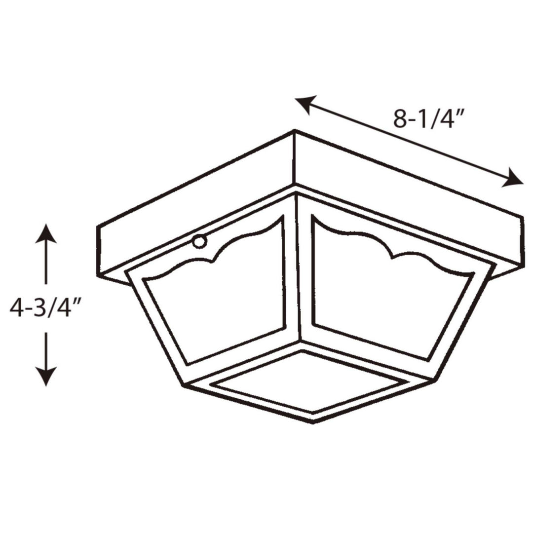Progress Canada - P5744-30 - One Light Outdoor Flush Mount - Ceiling Mount - Polycarbonate - White