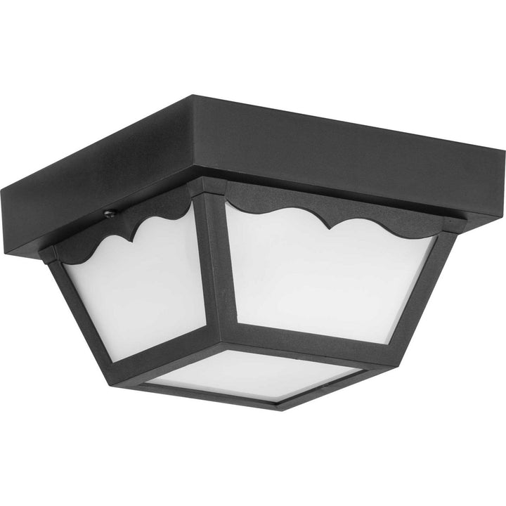 Progress Canada - P5744-31 - One Light Outdoor Flush Mount - Ceiling Mount - Polycarbonate - Black