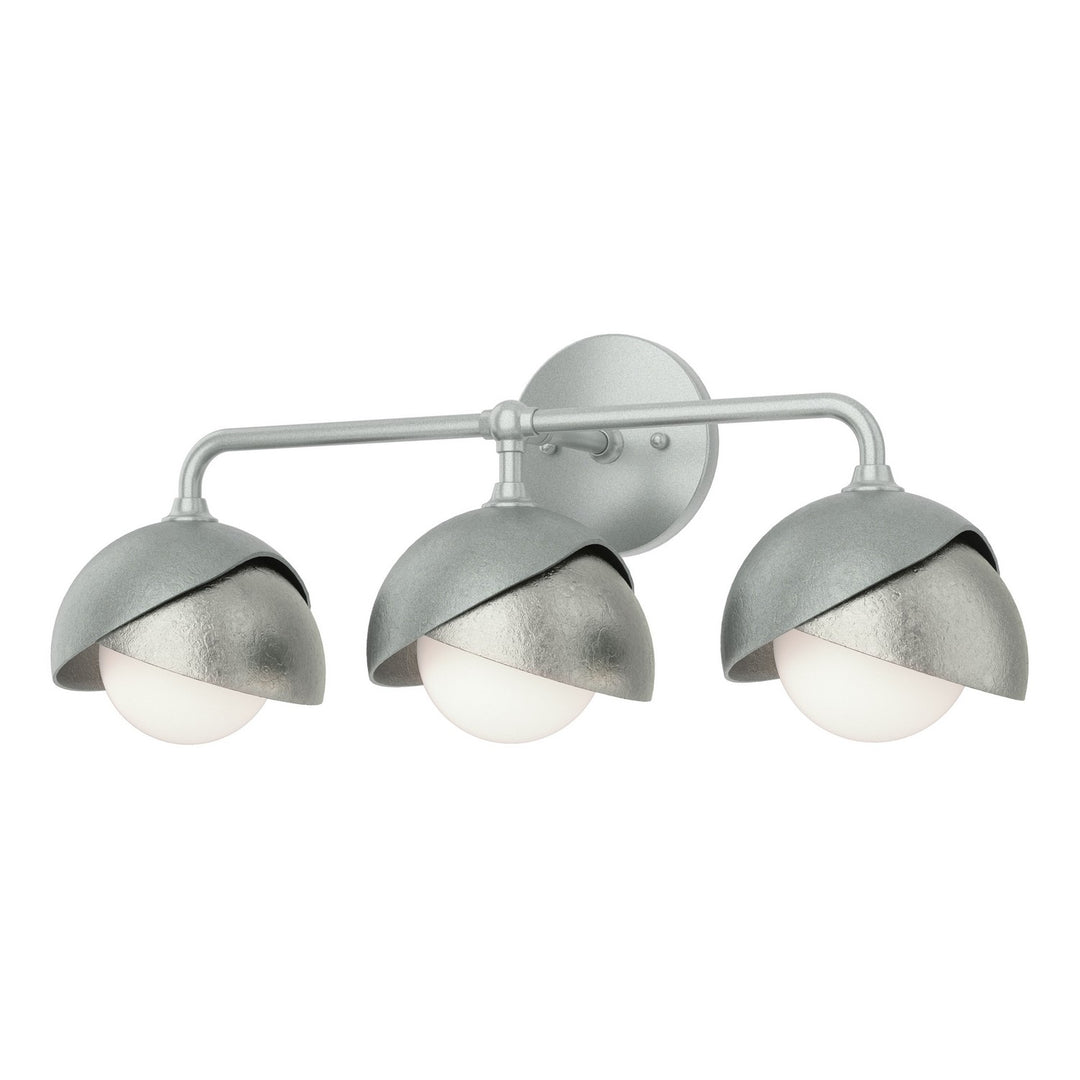 Brooklyn Three Light Bath Sconce in Vintage Platinum - available from The Lighting Shoppe, trusted by Canadian homeowners