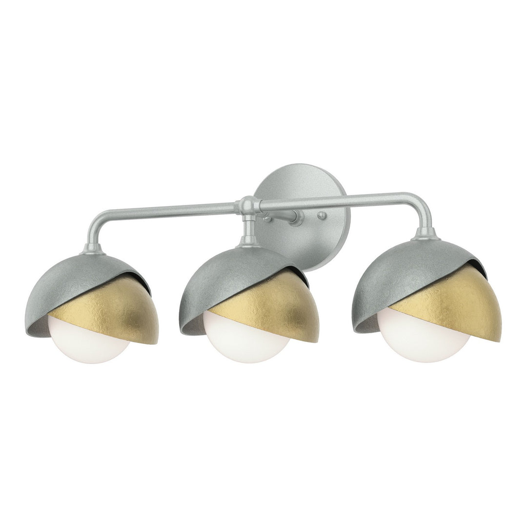 Brooklyn Three Light Bath Sconce in Vintage Platinum - available from The Lighting Shoppe, trusted by Canadian homeowners