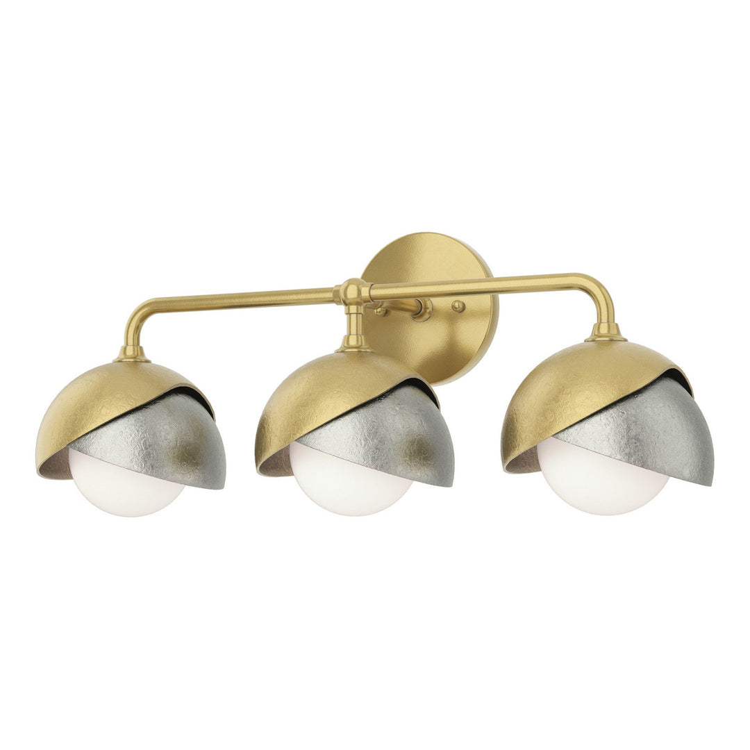 Brooklyn Three Light Bath Sconce in Modern Brass - available from The Lighting Shoppe, trusted by Canadian homeowners