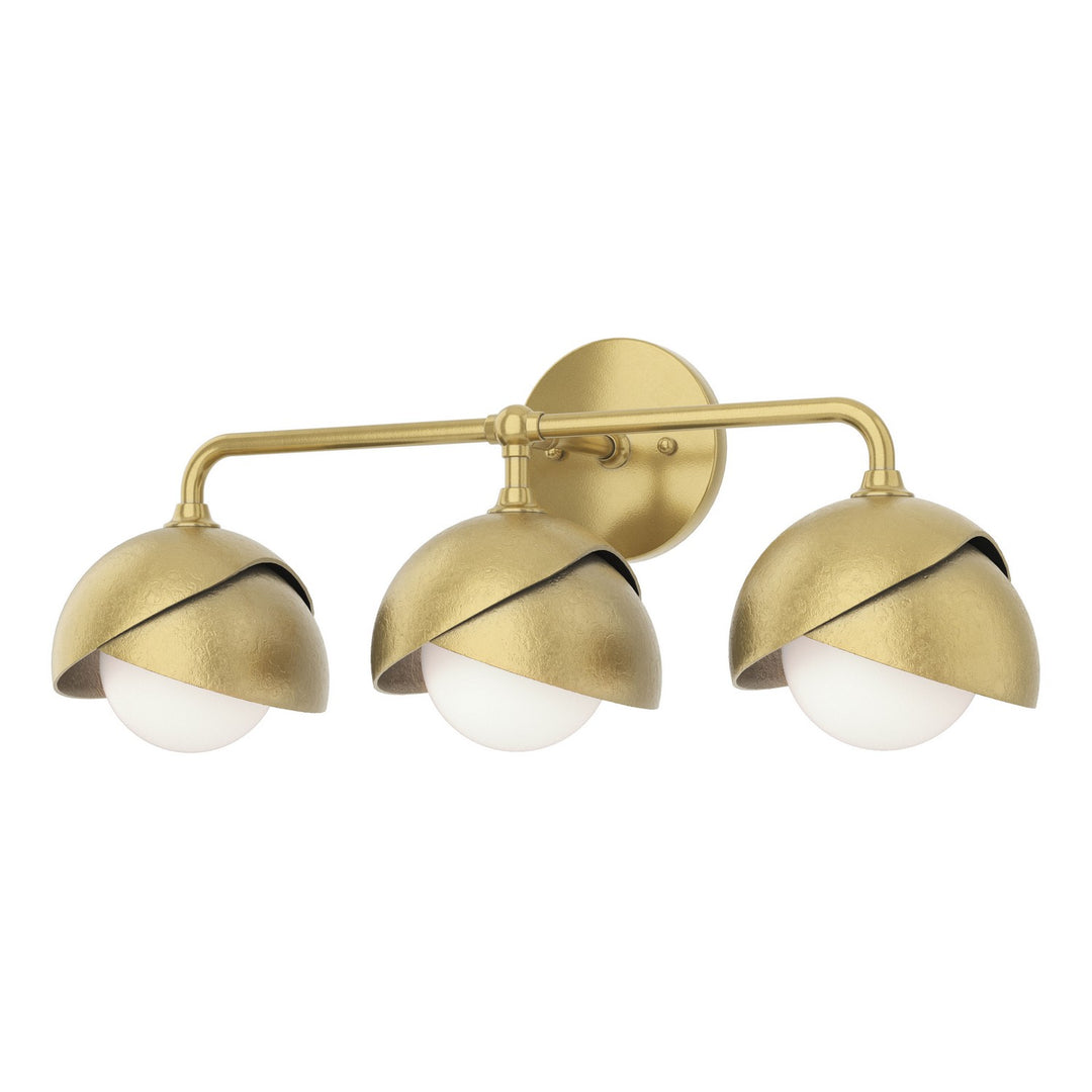 Brooklyn Three Light Bath Sconce in Modern Brass - available from The Lighting Shoppe, trusted by Canadian homeowners