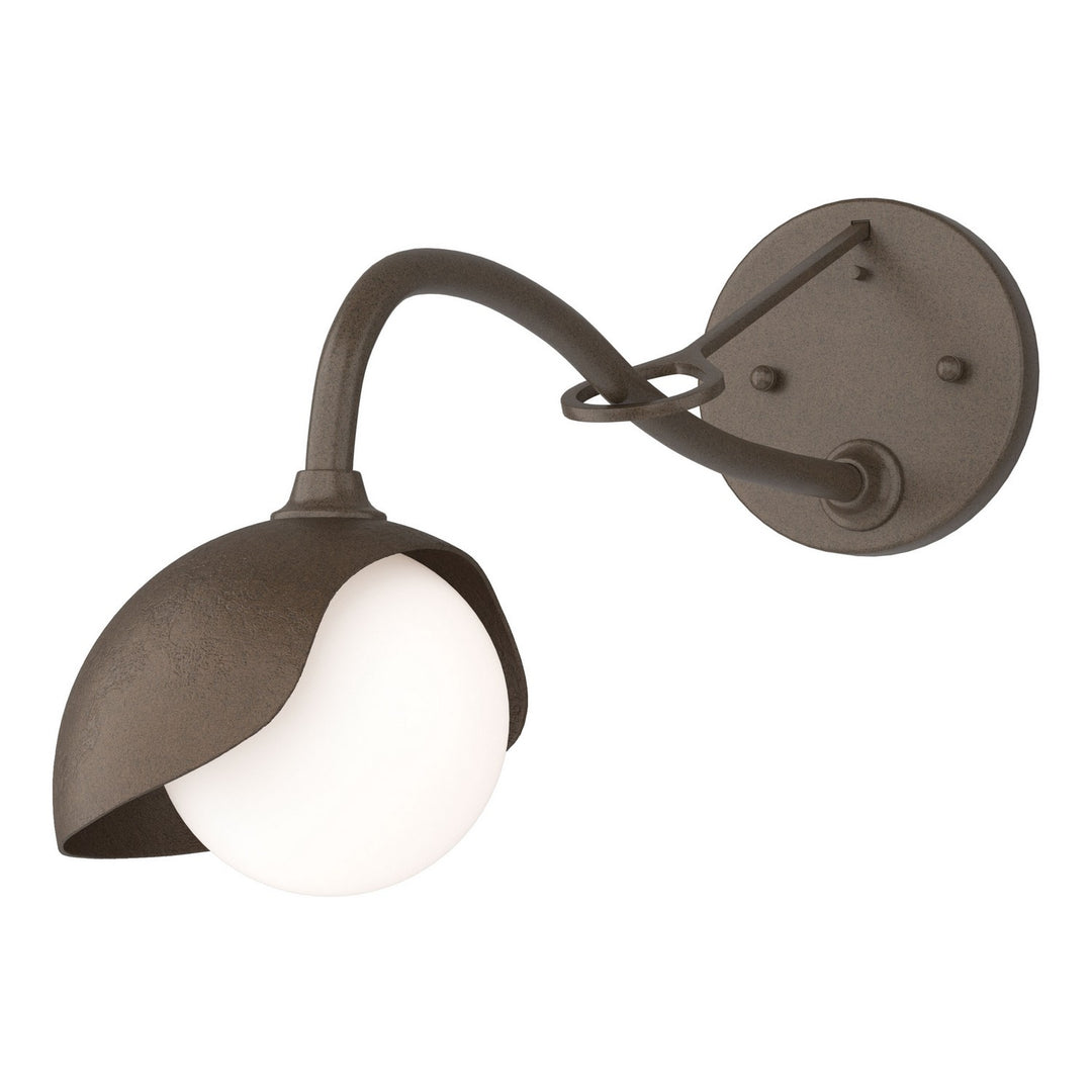 Hubbardton Forge Canada - 201376-SKT-05-05-GG0711 - One Light Wall Sconce - Brooklyn - Bronze
