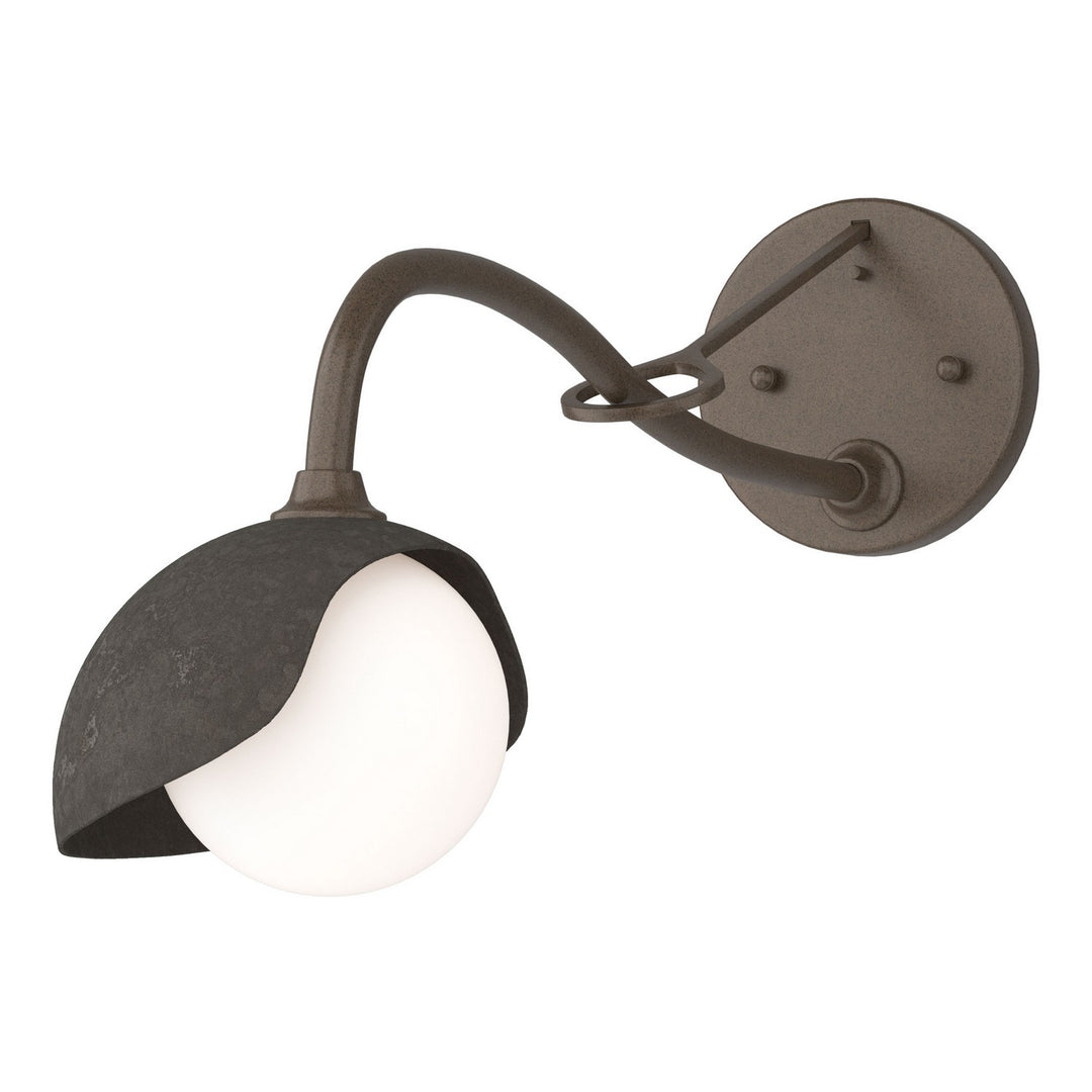 Hubbardton Forge Canada - 201376-SKT-05-07-GG0711 - One Light Wall Sconce - Brooklyn - Bronze