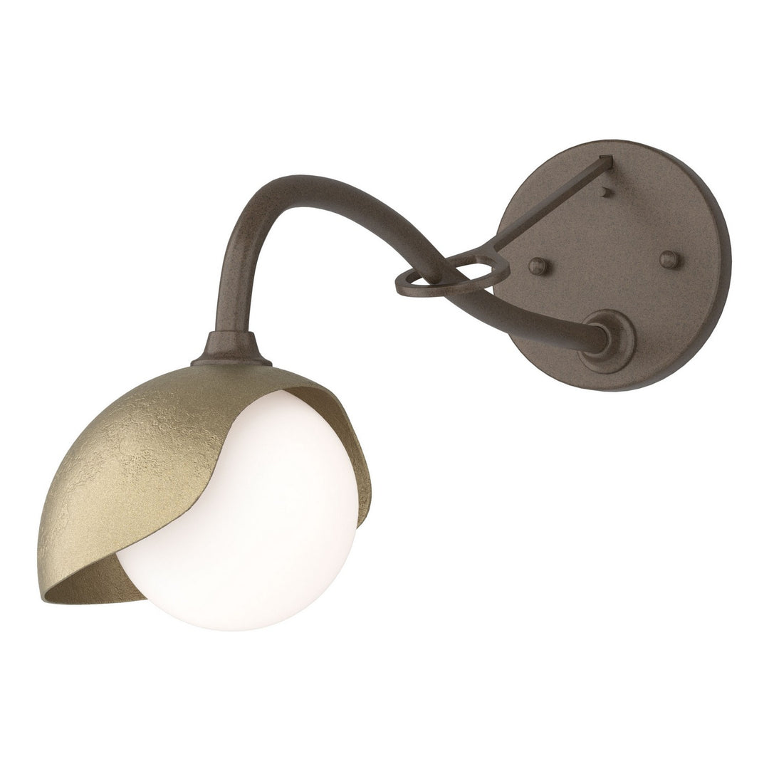 Hubbardton Forge Canada - 201376-SKT-05-84-GG0711 - One Light Wall Sconce - Brooklyn - Bronze