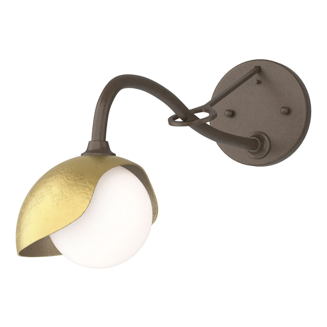 Hubbardton Forge Canada - 201376-SKT-05-86-GG0711 - One Light Wall Sconce - Brooklyn - Bronze