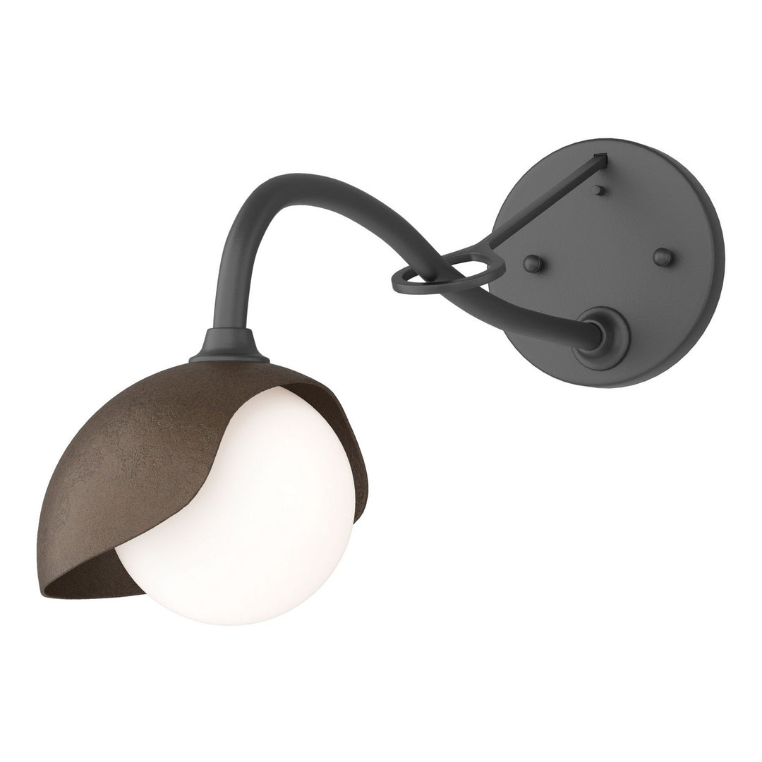 Hubbardton Forge Canada - 201376-SKT-10-05-GG0711 - One Light Wall Sconce - Brooklyn - Black