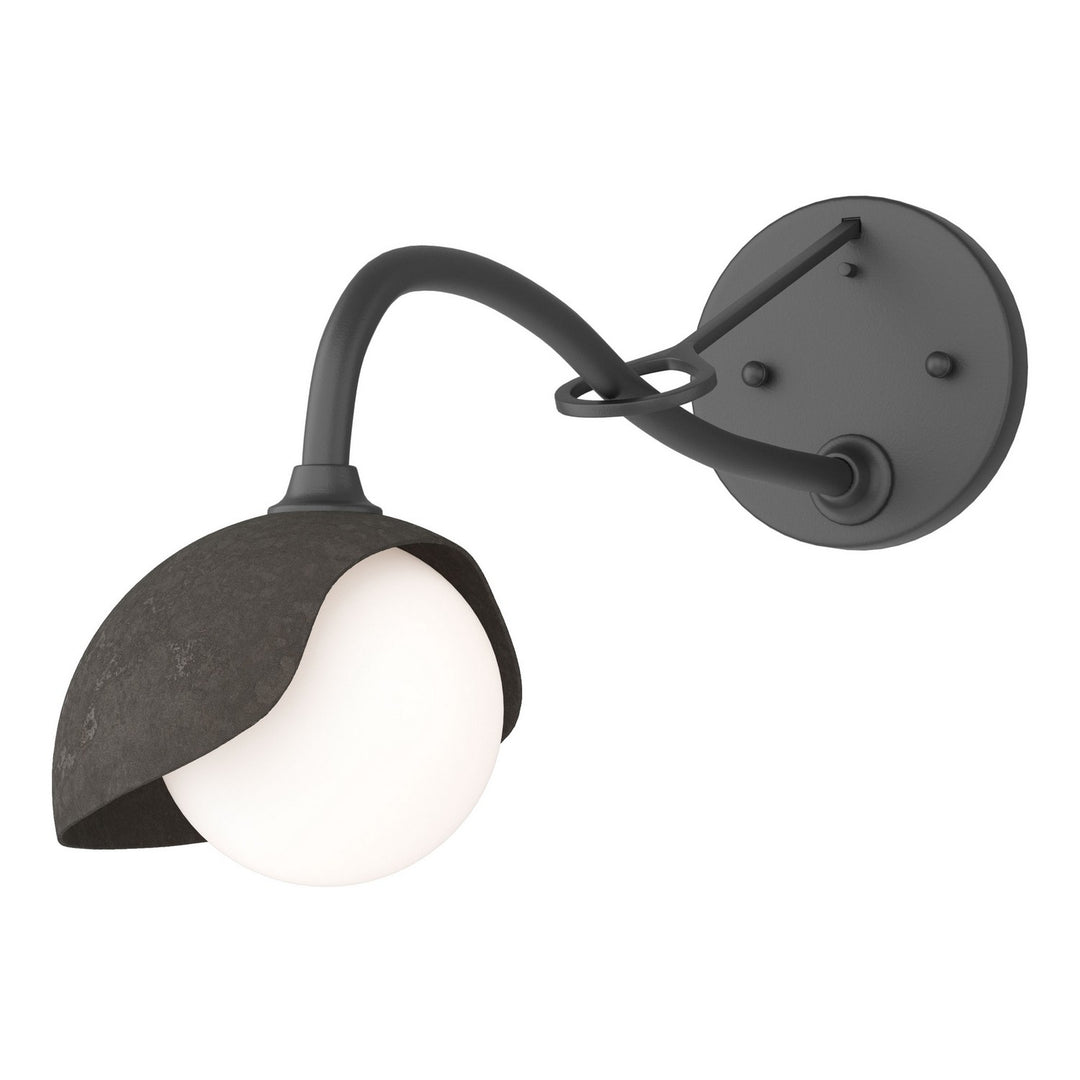 Hubbardton Forge Canada - 201376-SKT-10-07-GG0711 - One Light Wall Sconce - Brooklyn - Black