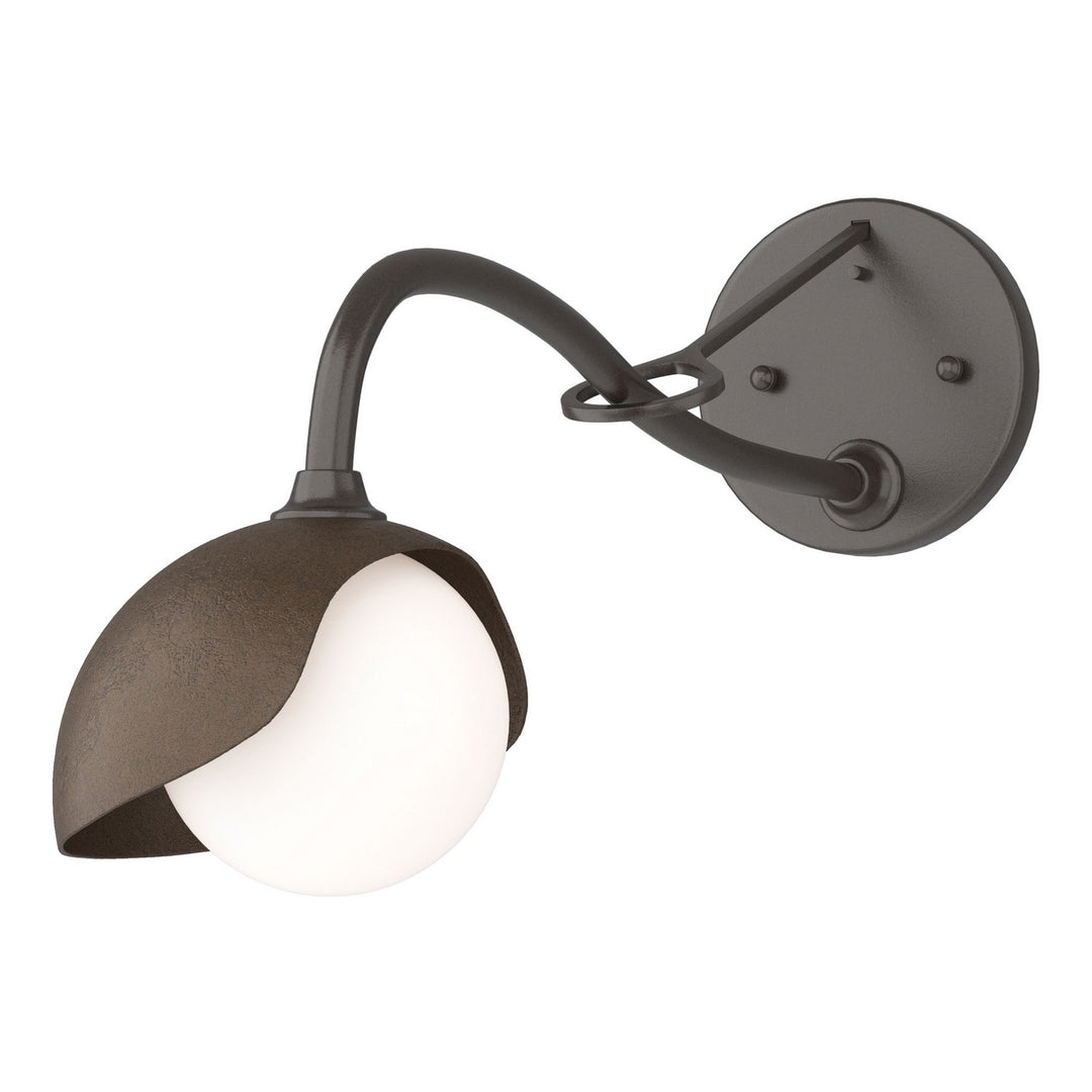 Hubbardton Forge Canada - 201376-SKT-14-05-GG0711 - One Light Wall Sconce - Brooklyn - Oil Rubbed Bronze