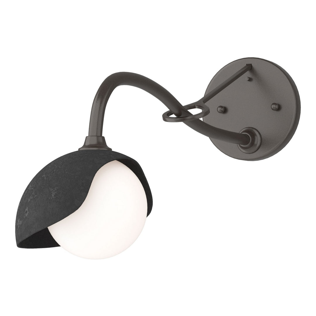 Hubbardton Forge Canada - 201376-SKT-14-10-GG0711 - One Light Wall Sconce - Brooklyn - Oil Rubbed Bronze