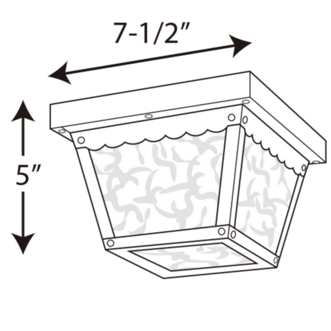 Progress Canada - P5727-31 - One Light Outdoor Flush Mount - Ceiling Mount - Black