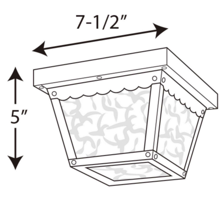Progress Canada - P5727-31 - One Light Outdoor Flush Mount - Ceiling Mount - Black