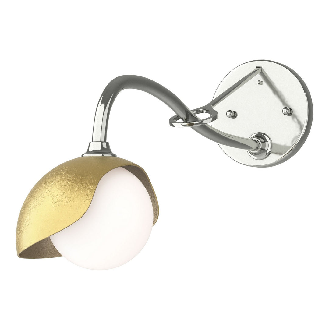 Hubbardton Forge Canada - 201376-SKT-85-86-GG0711 - One Light Wall Sconce - Brooklyn - Sterling